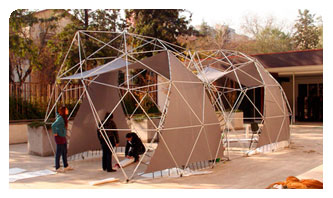 domos geodesicos y tenso estructuras